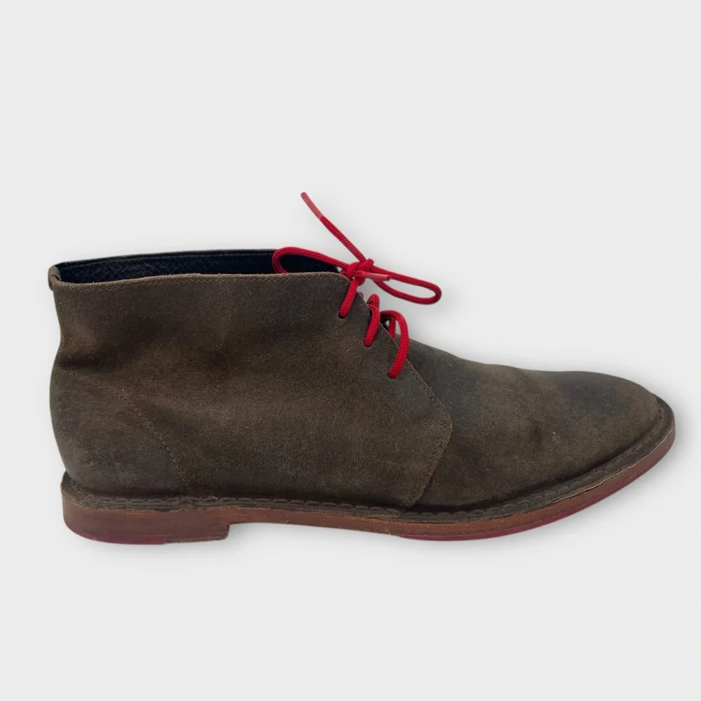 Cole Haan Brown Distressed Leather Paul Chukka Boots C09565 Men's US 13 M‎ Nice!